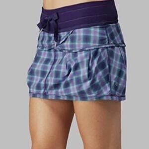 lululemon athletica Purple Plaid Skort excellent condition